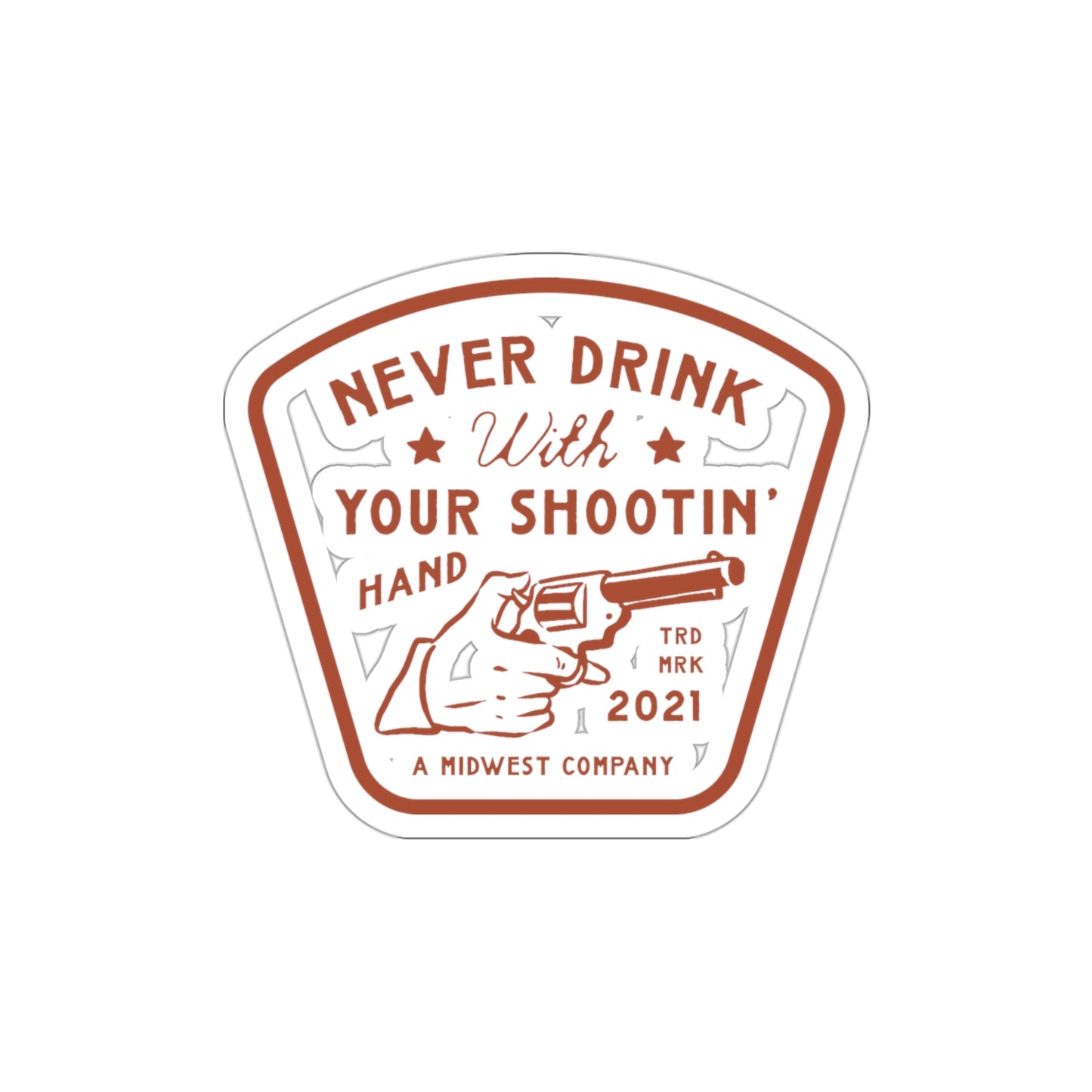 "Shootin' Hand" Sticker