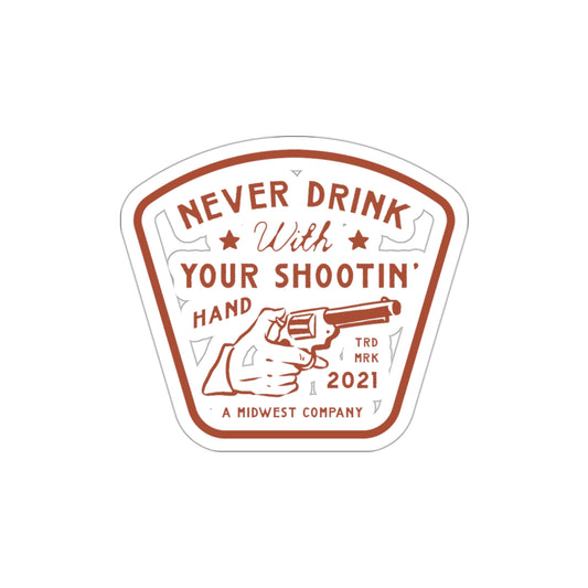 "Shootin' Hand" Sticker